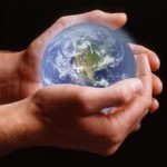 Image - marble globe cupped in hands